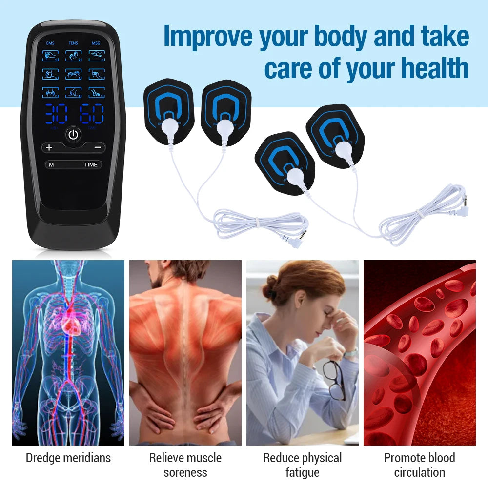 ⚡ Stimulateur Musculaire EMS – Tonification & Récupération | Certifié CE